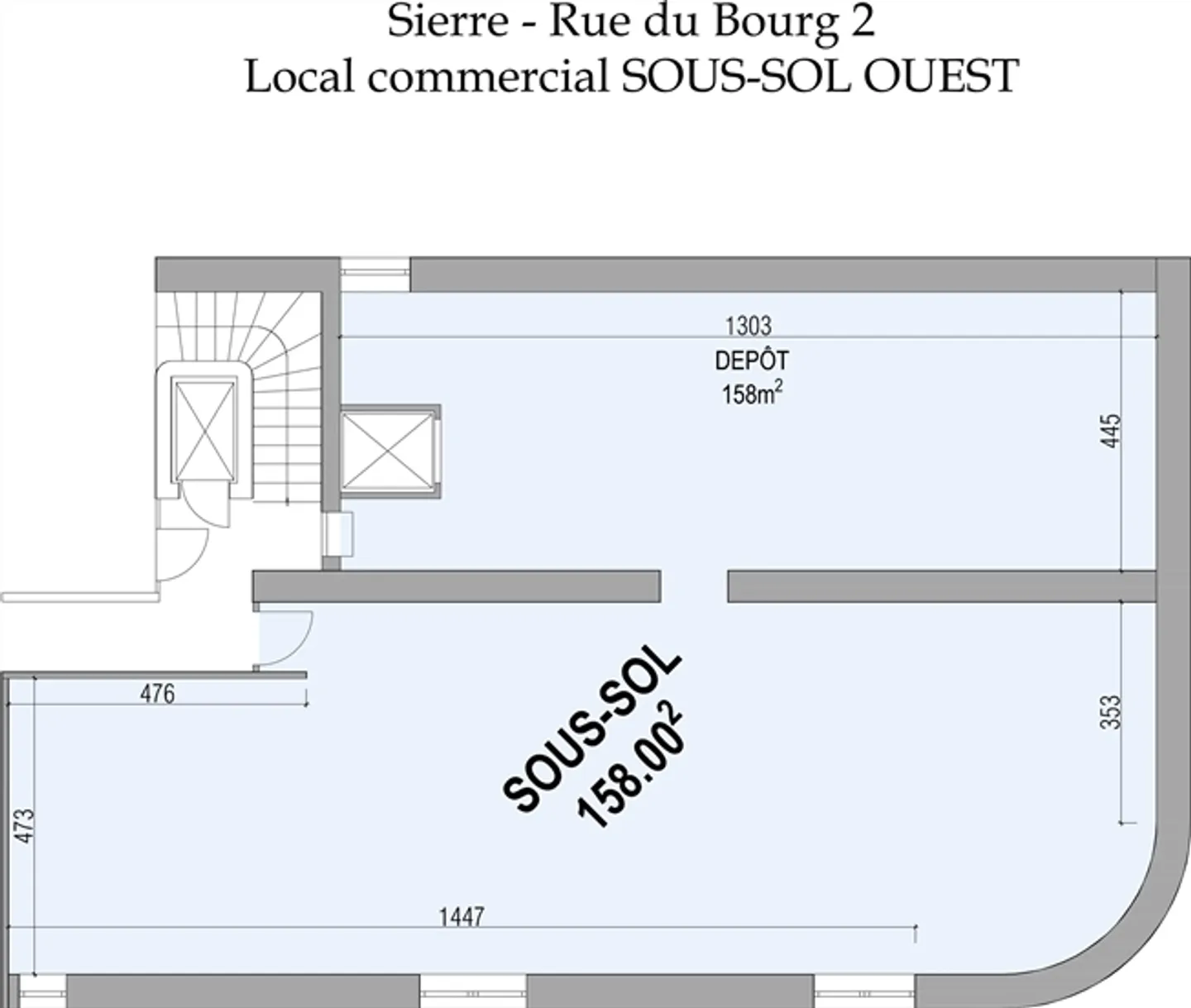 FOR RENT in Sierre – CHARACTER COMMERCIAL AREA ON 2 FLOORS + BASEMENT - Photo 9 of 9