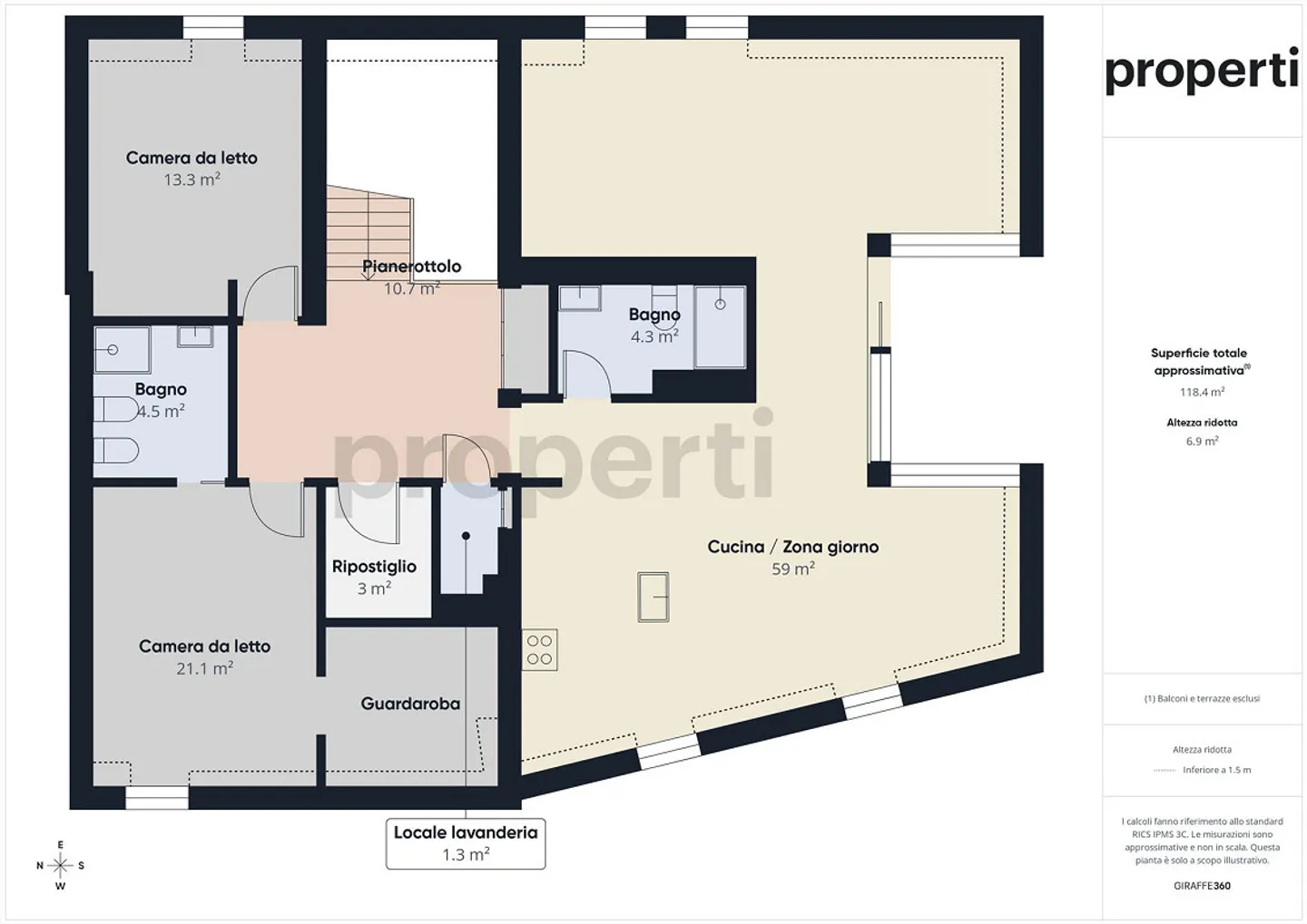 Exclusive 3.5-room penthouse in Biasca - Residence al Mulino - Photo 14 of 15