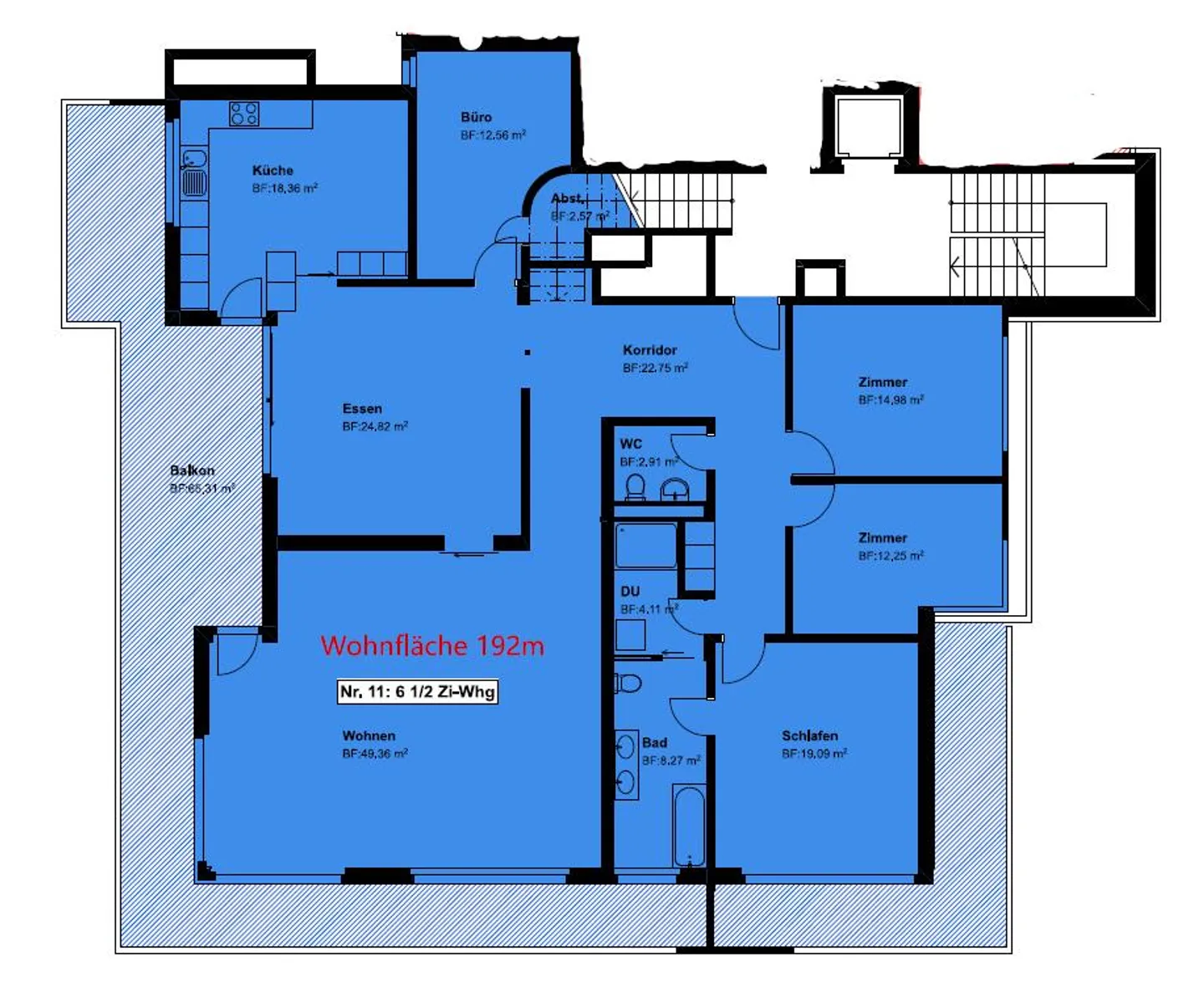 Disponibile immediatamente - bellissimo e spazioso appartamento di 6,5 stanze nel centro di Gossau - Foto 13 di 13