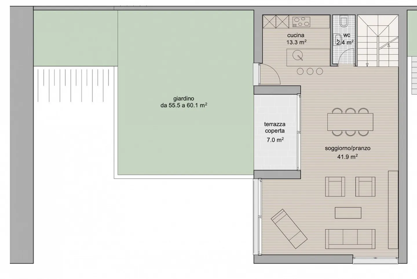 NOUVELLE VILLA 4.5 CHAMBRES AVEC GRAND JARDIN À COLLINA D'ORO - Photo 10 sur 13