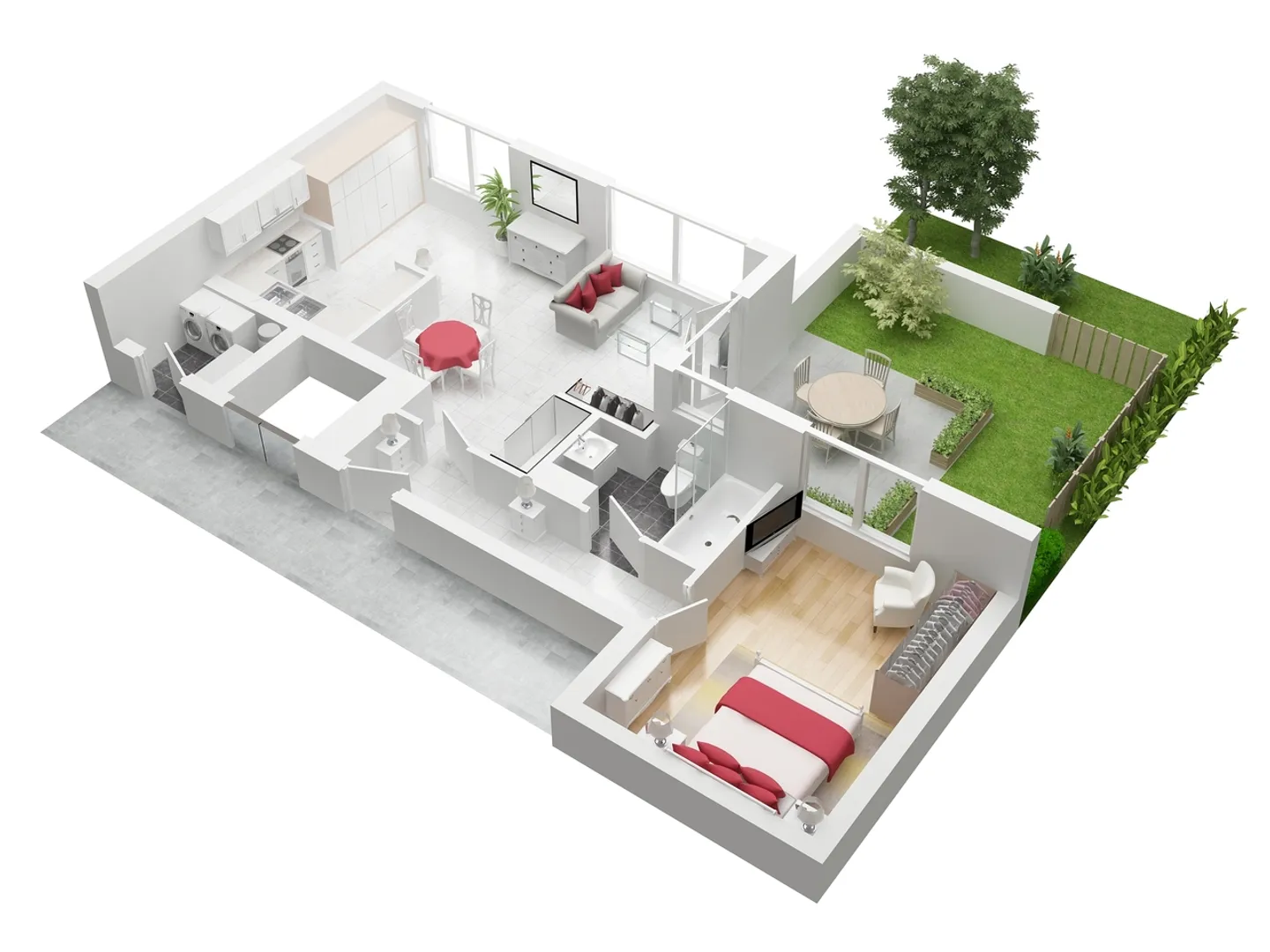 2,5 Zimmer möblierte Wohnung mit Terrasse - Foto 1 von 11