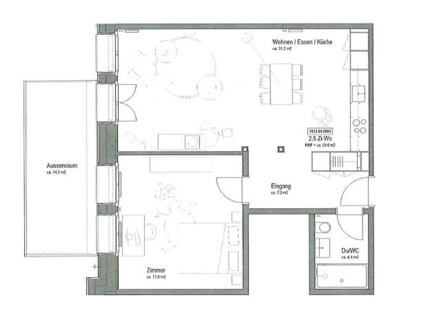 Moderno appartamento di 2,5 stanze al piano terra con terrazza - Foto 12 di 12
