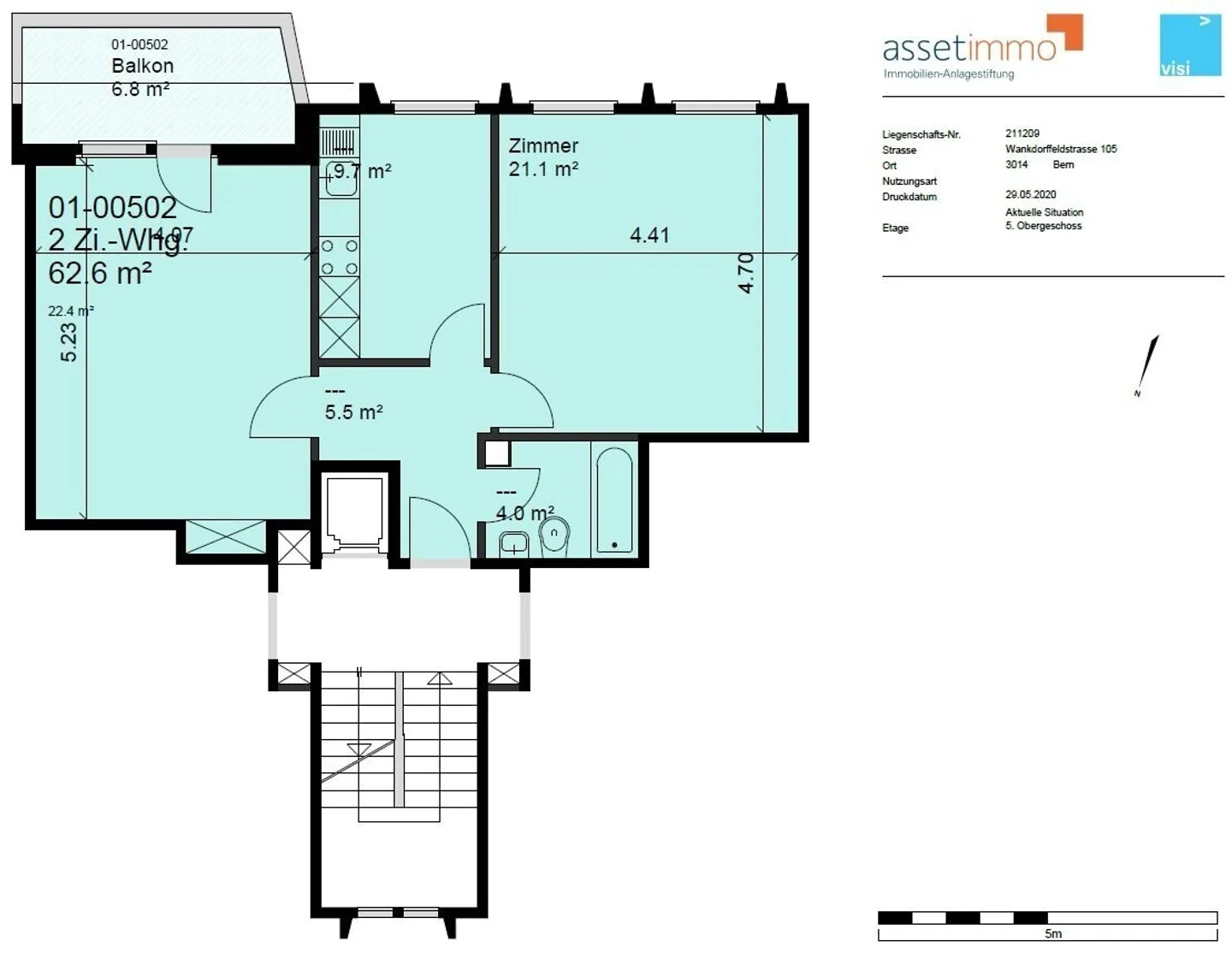Sunny 2-Room Apartment with Balcony - Photo 9 of 9
