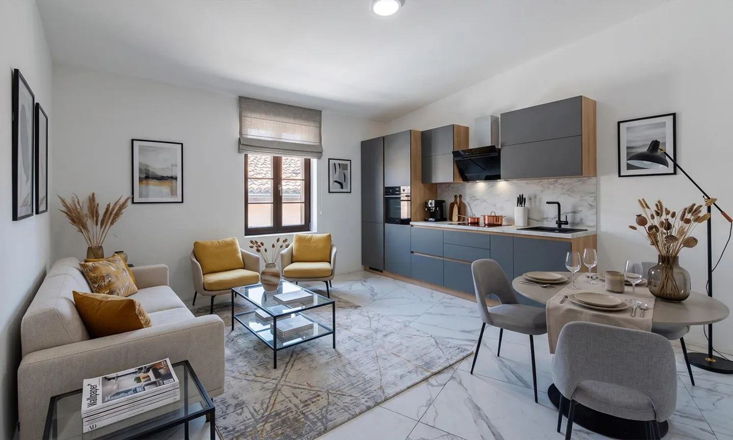 NEW AND STUNNING THREE-ROOM APARTMENT WITH ATTIC IN BISSONE - Photo 1 of 7
