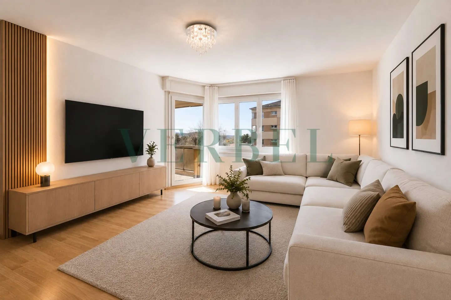Superb 3.5-room apartment with balcony - Photo 2 of 9