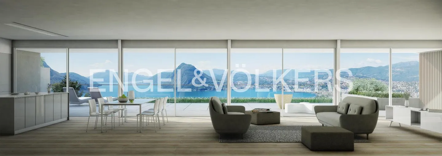 180-Vista lago, piscina interna e spa privata sul Monte Bré - Foto 4 di 10