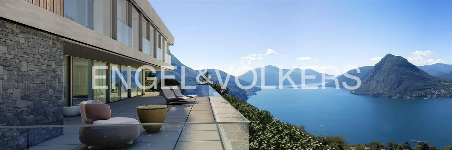 180-Vista lago, piscina interna e spa privata sul Monte Bré - Foto 9 di 10
