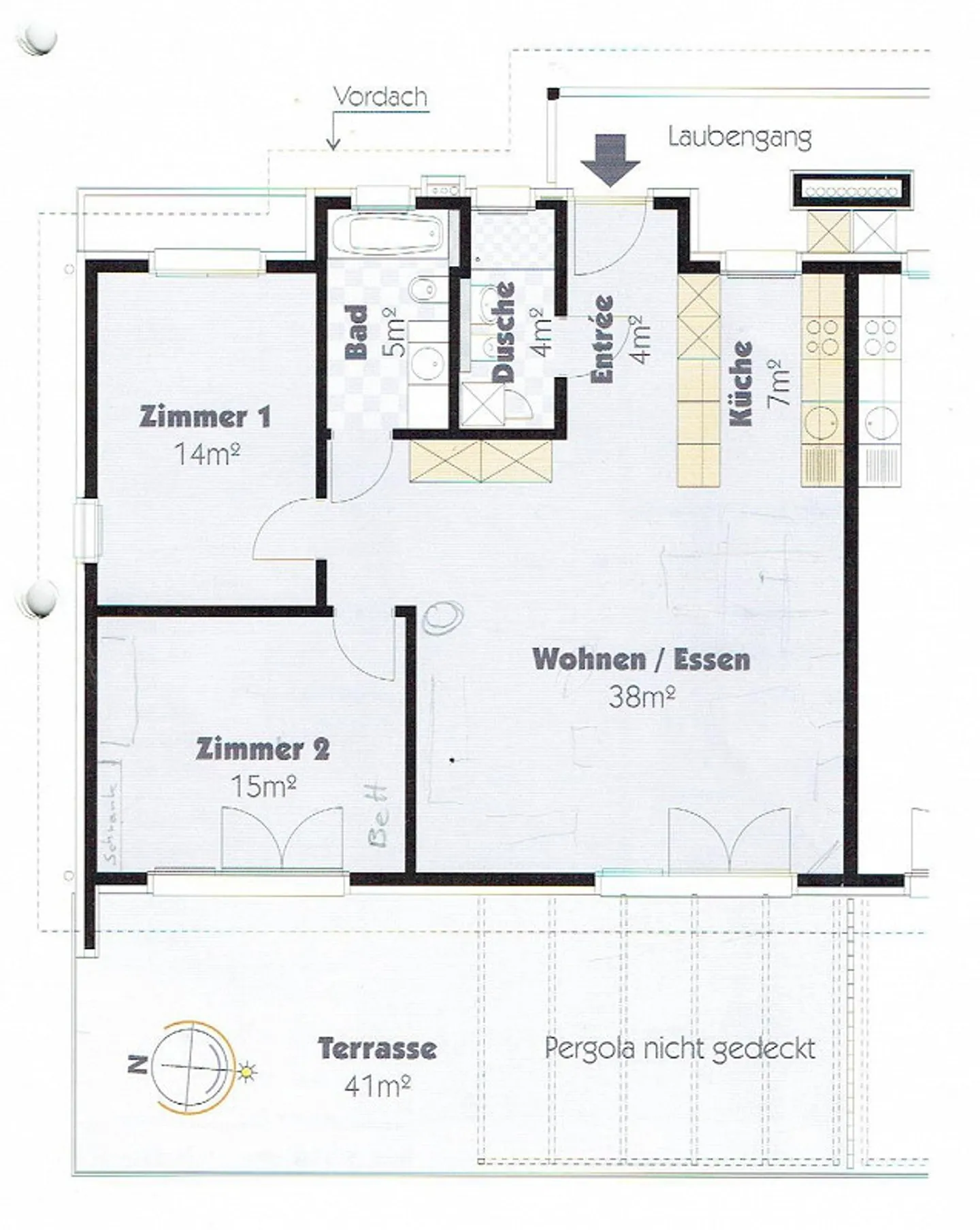 3.5 Zimmer Wohnung mit Wintergarten - Foto 14 von 14