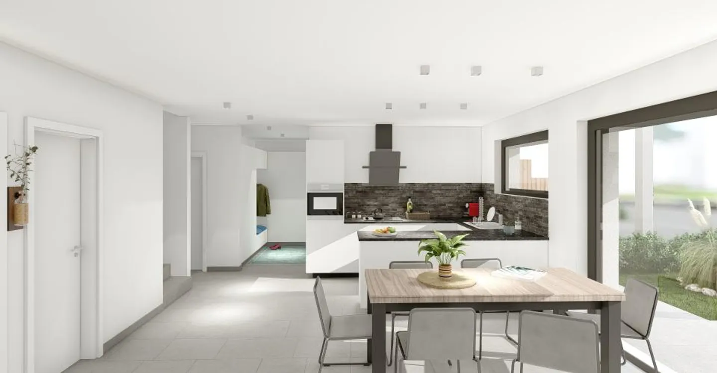 Wunderschöne individuelle Villa von sehr gutem Standard, ideal gelegen, mit 6,5 Zimmern, verkauft nach Plänen - Foto 2 von 3