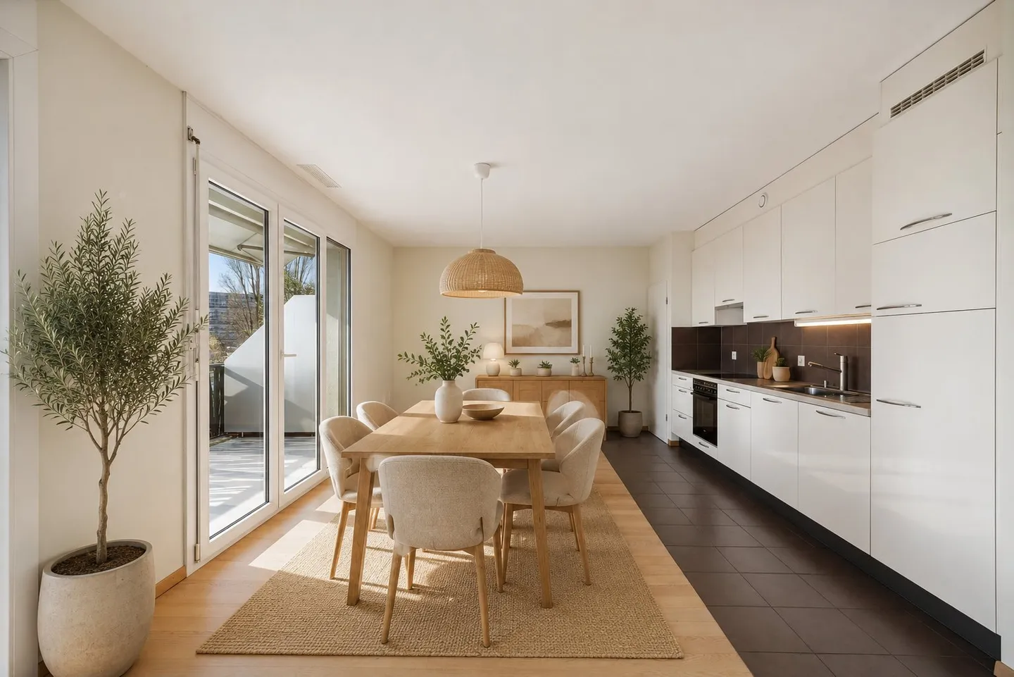 Exclusive: 5-room crossing penthouse with generous terrace and balcony - Photo 6 of 17