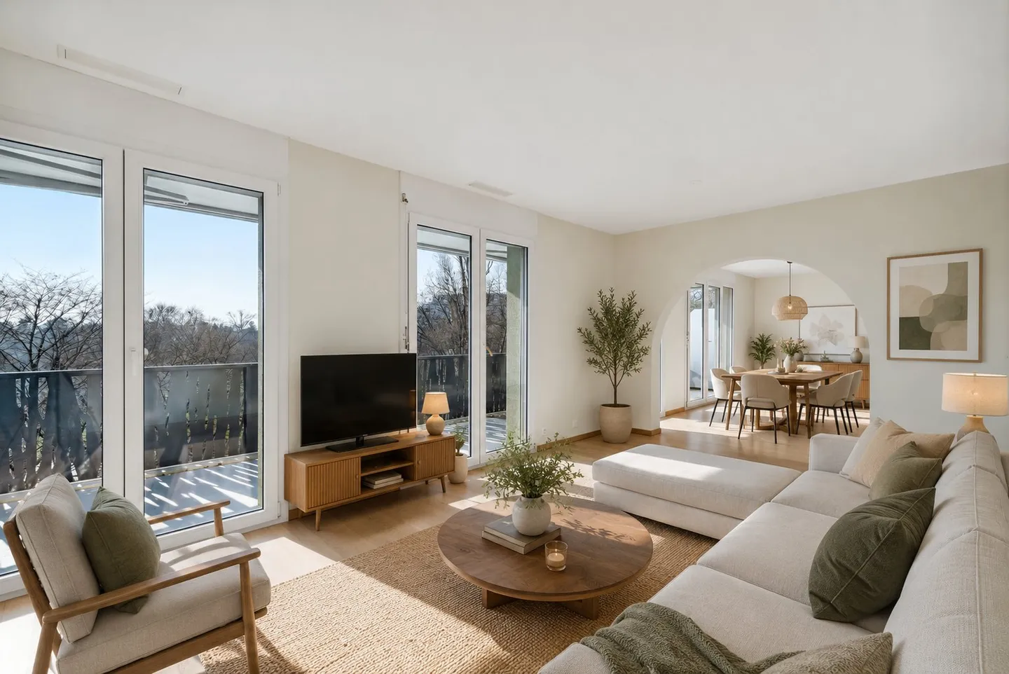 Exclusive: 5-room crossing penthouse with generous terrace and balcony - Photo 4 of 17