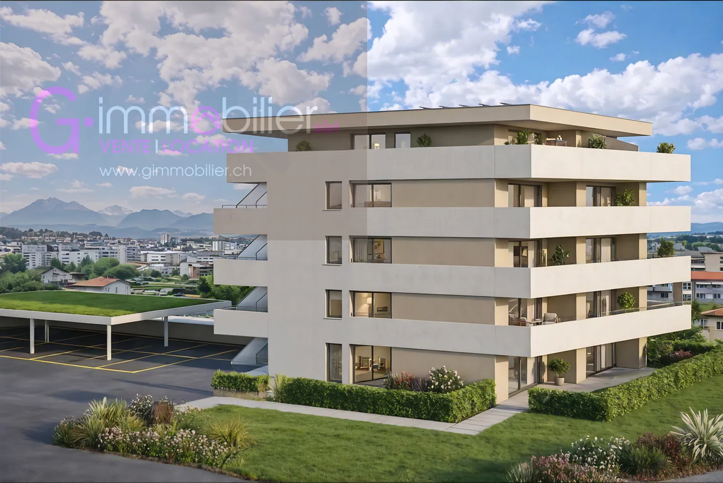 Nouveau bâtiment à Monthey - Appartements modernes au cœur du quartier Sous Gare - Photo 4 sur 5