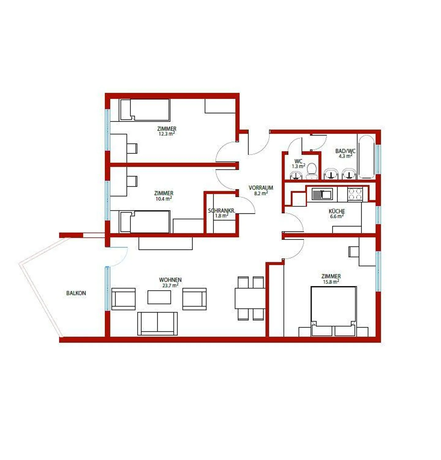 Charmante 4-Zimmer-Wohnung - Foto 13 von 13