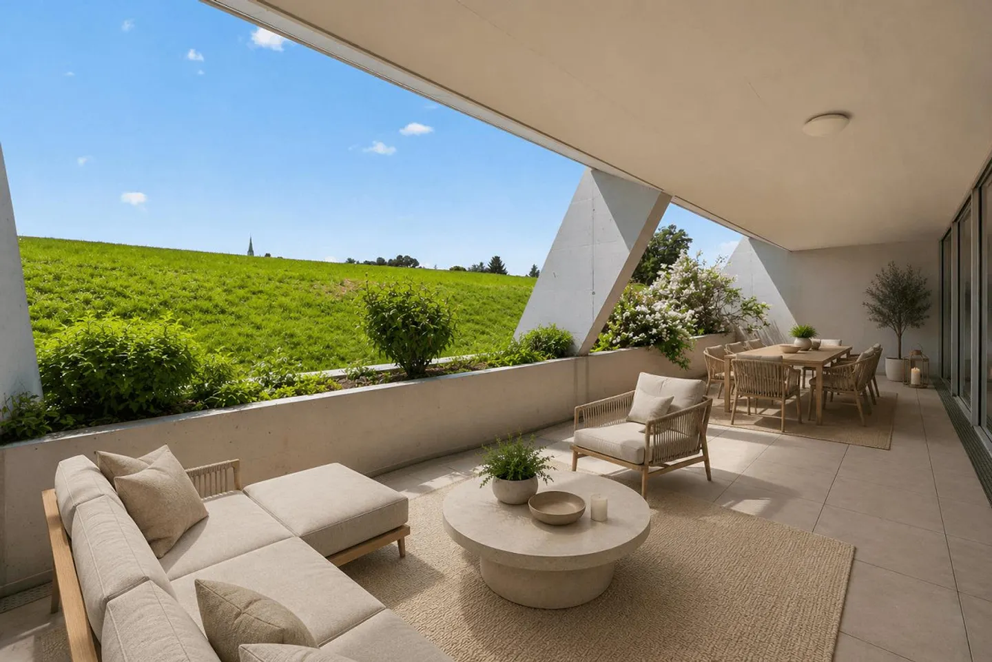 Appartement spacieux et lumineux de 5,5 pièces avec grande terrasse - Photo 1 sur 27