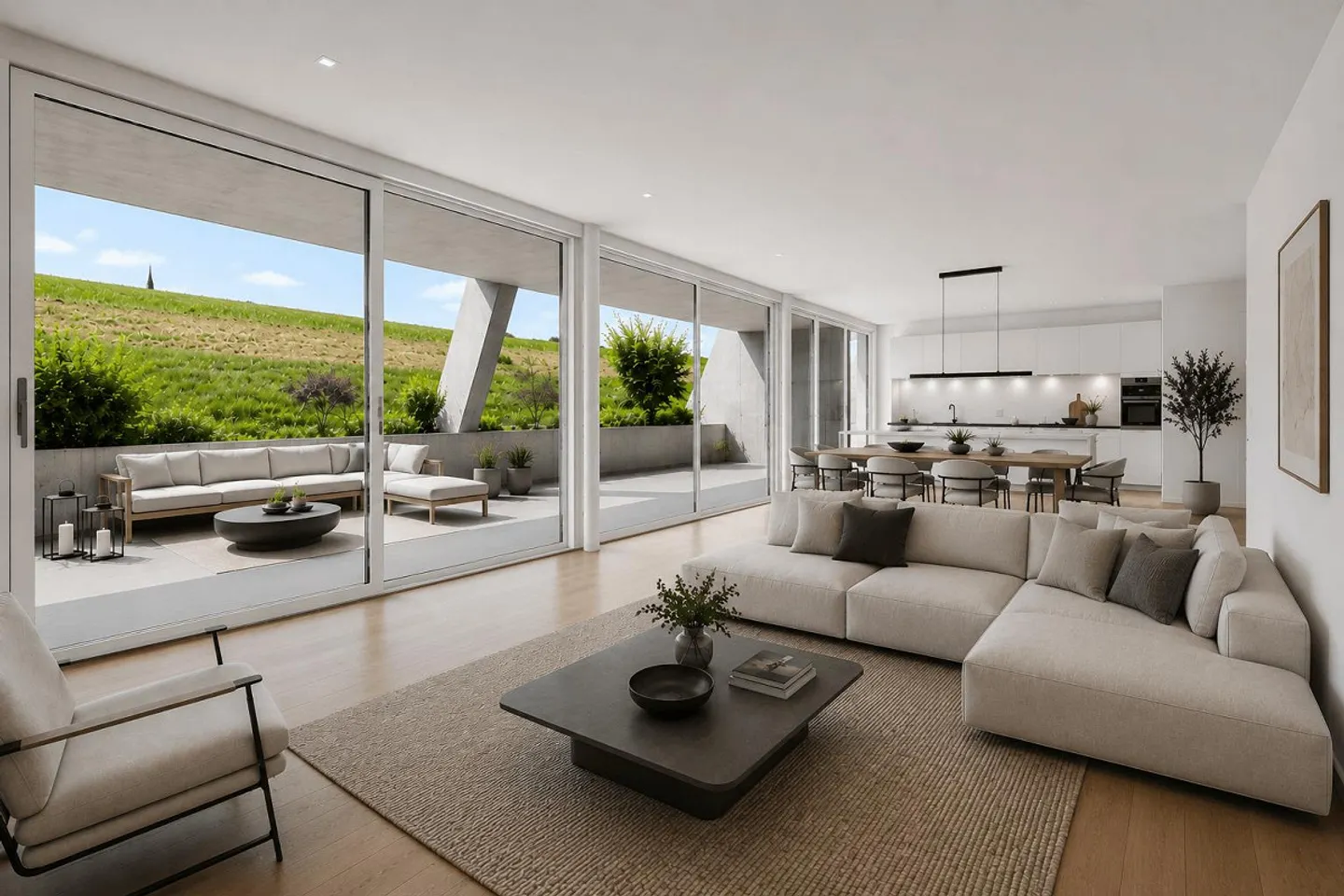 Appartement spacieux et lumineux de 5,5 pièces avec grande terrasse - Photo 2 sur 27