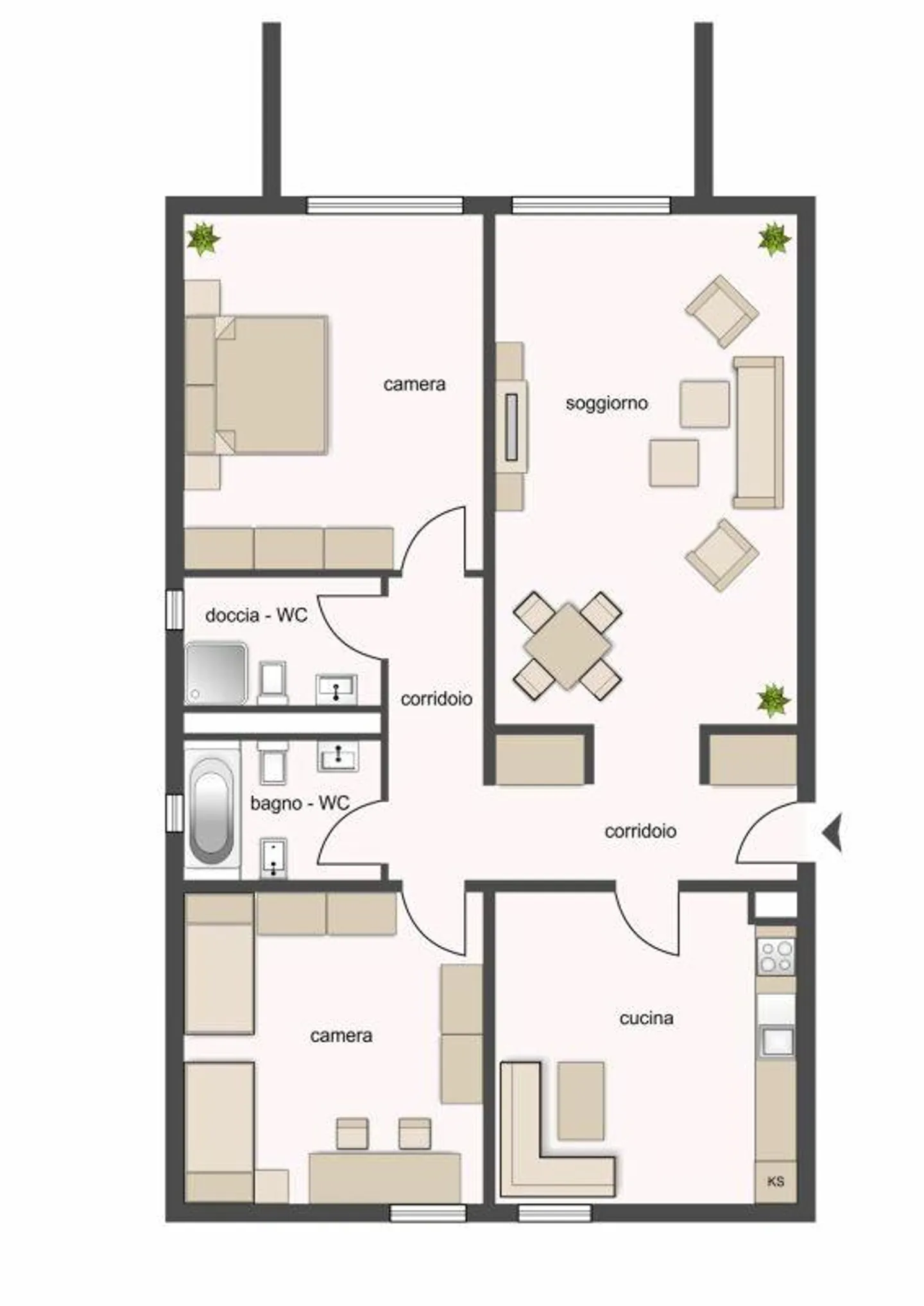 2000 S. Antonino, Bloc 1, appartement n° 121 - Photo 9 sur 15