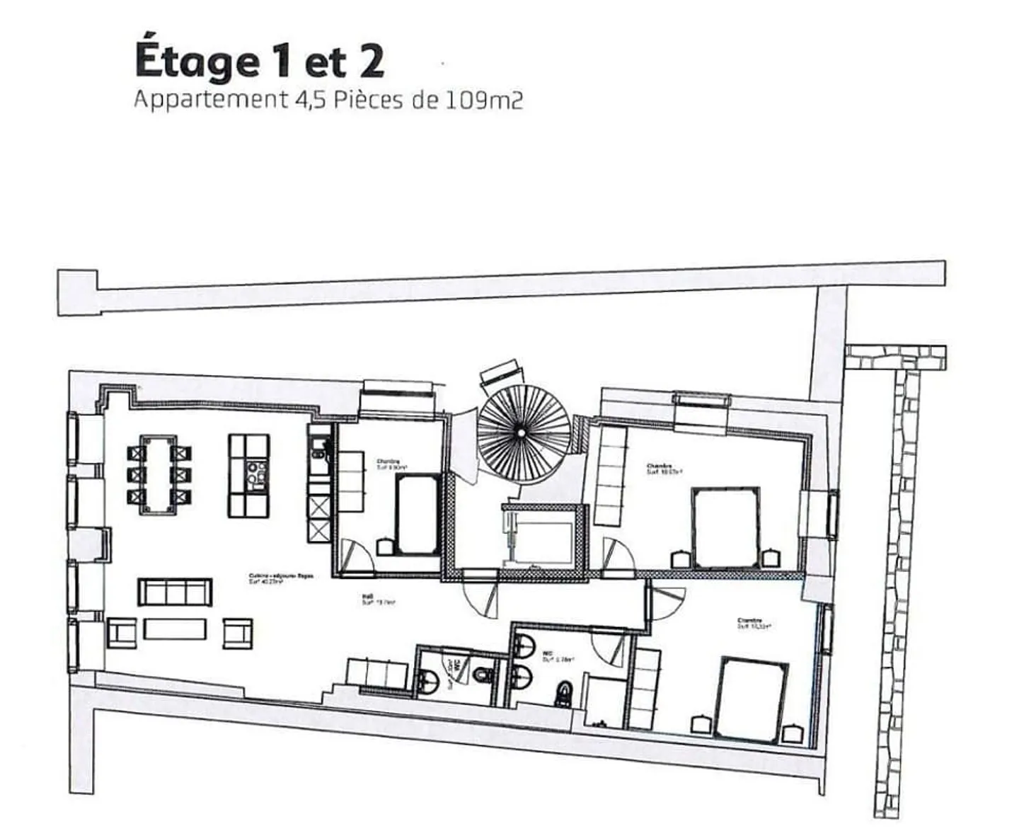 Immeuble de rendement de 6 niveaux avec local commercial et appartements résiden - Photo 7 of 9