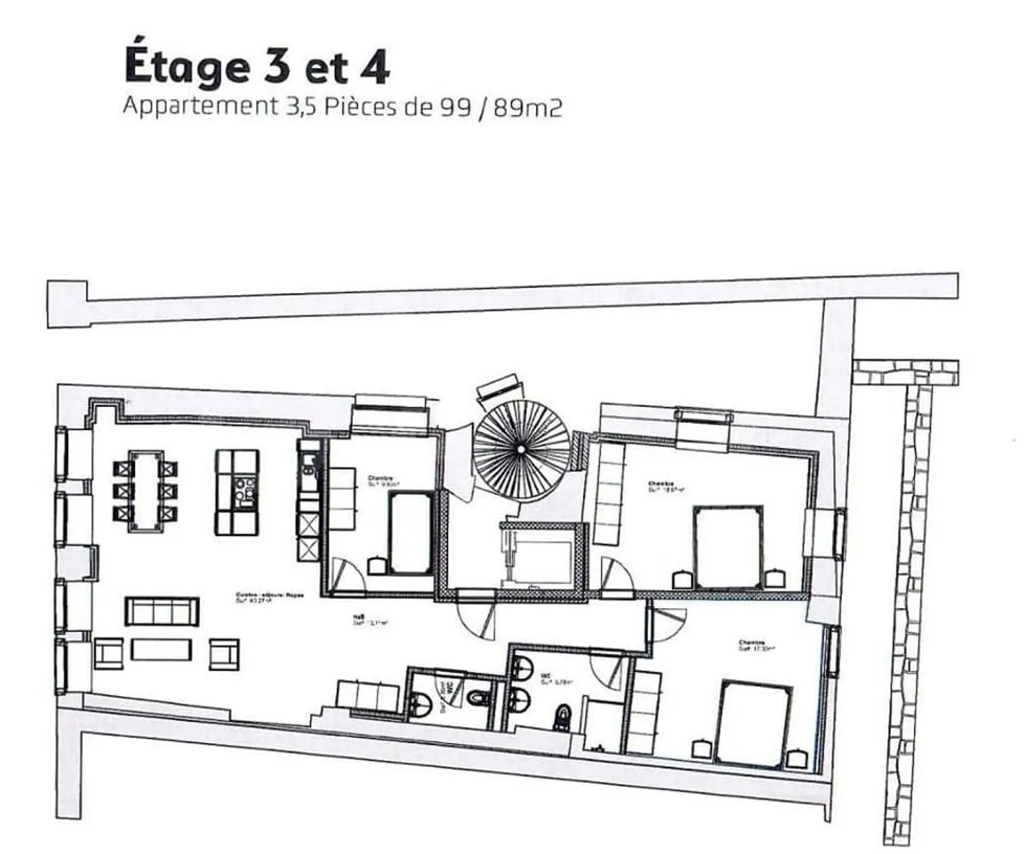 Immeuble de rendement de 6 niveaux avec local commercial et appartements résiden - Photo 8 of 9