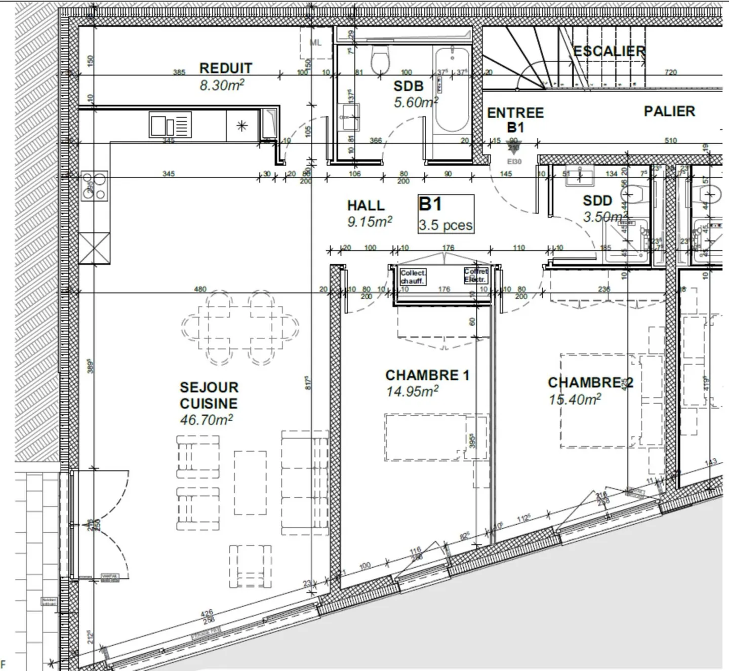 Geräumige Wohnung mit Terrasse - Foto 2 von 6