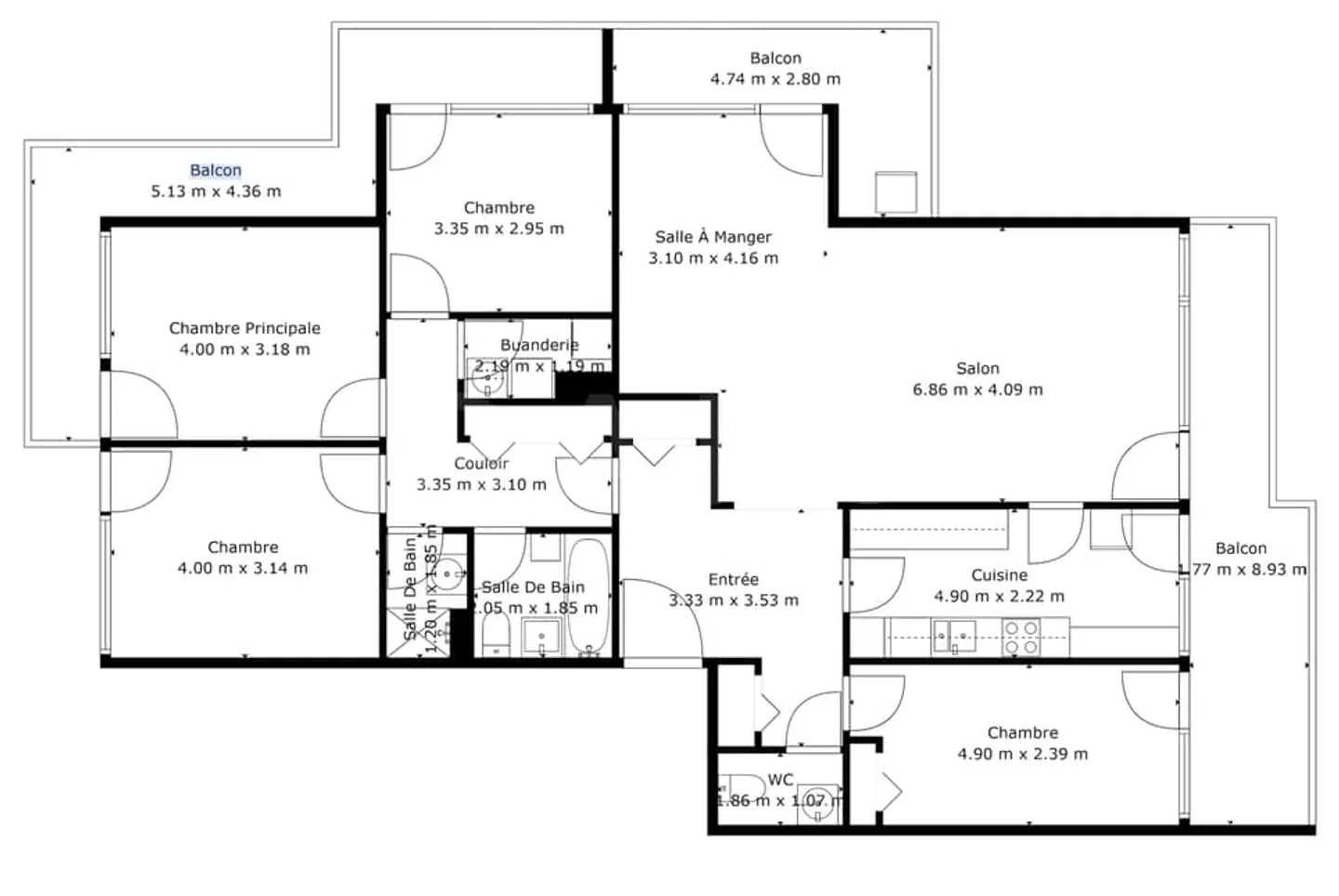 7 rooms Apartment - Photo 8 of 8