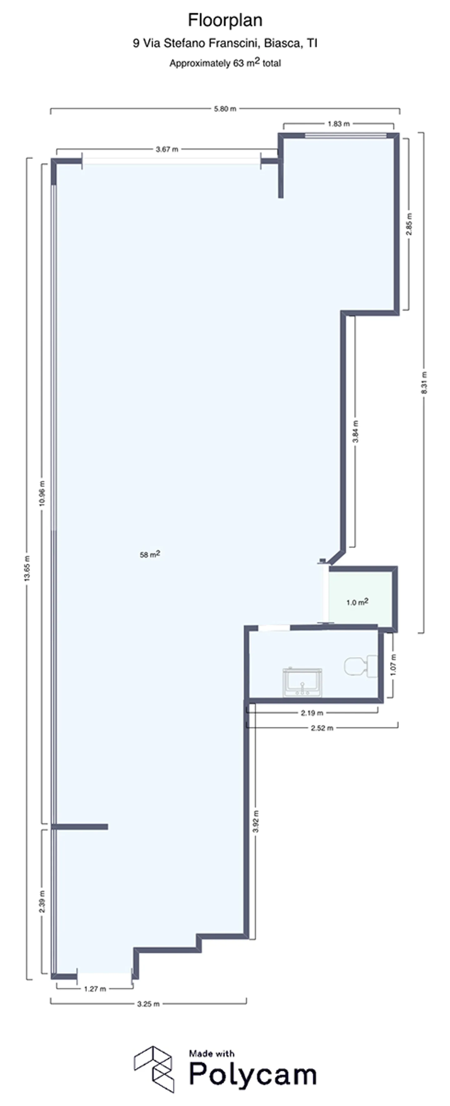 BIASCA - COMMERCIAL SPACE MQ 60 - LARGE WINDOW - Photo 8 of 8