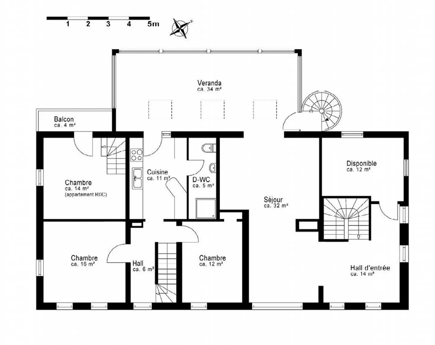 Large detached house 325 m2 divided into two apartments. - Photo 12 of 13