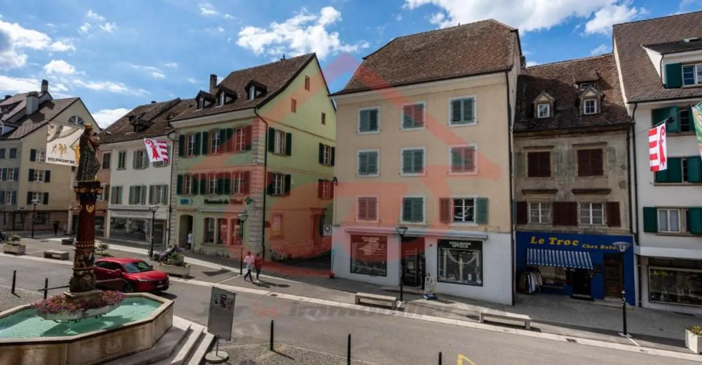 Unique Opportunity: Two Historic Buildings in the Heart of the Old Town of Delémont - Photo 3 of 6