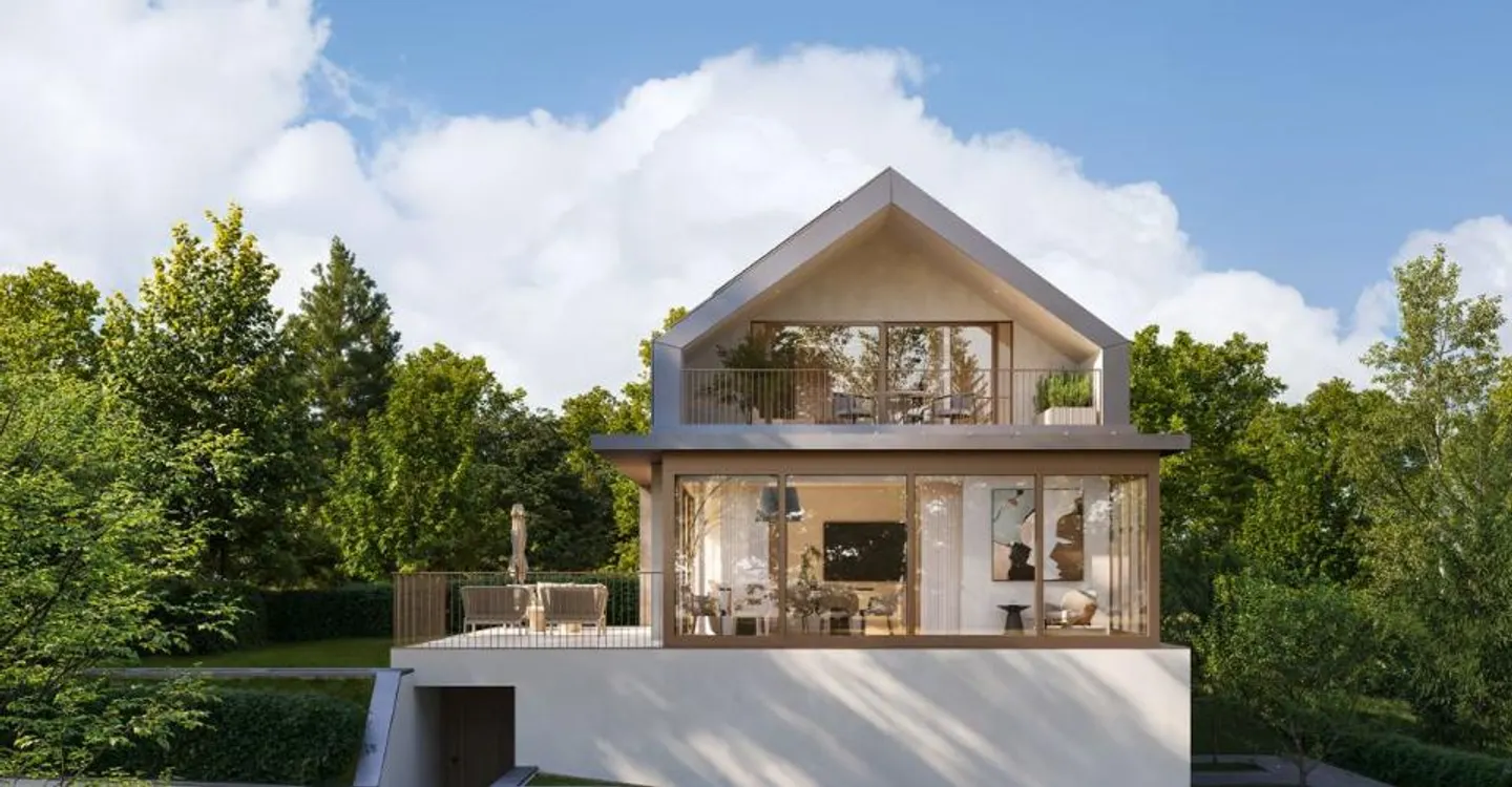 NEUES PROJEKT | MODERNE DOPPELHAUSHÄLFTE IN PREGNY-CHAMBÉSY | Villa B - Foto 4 von 13