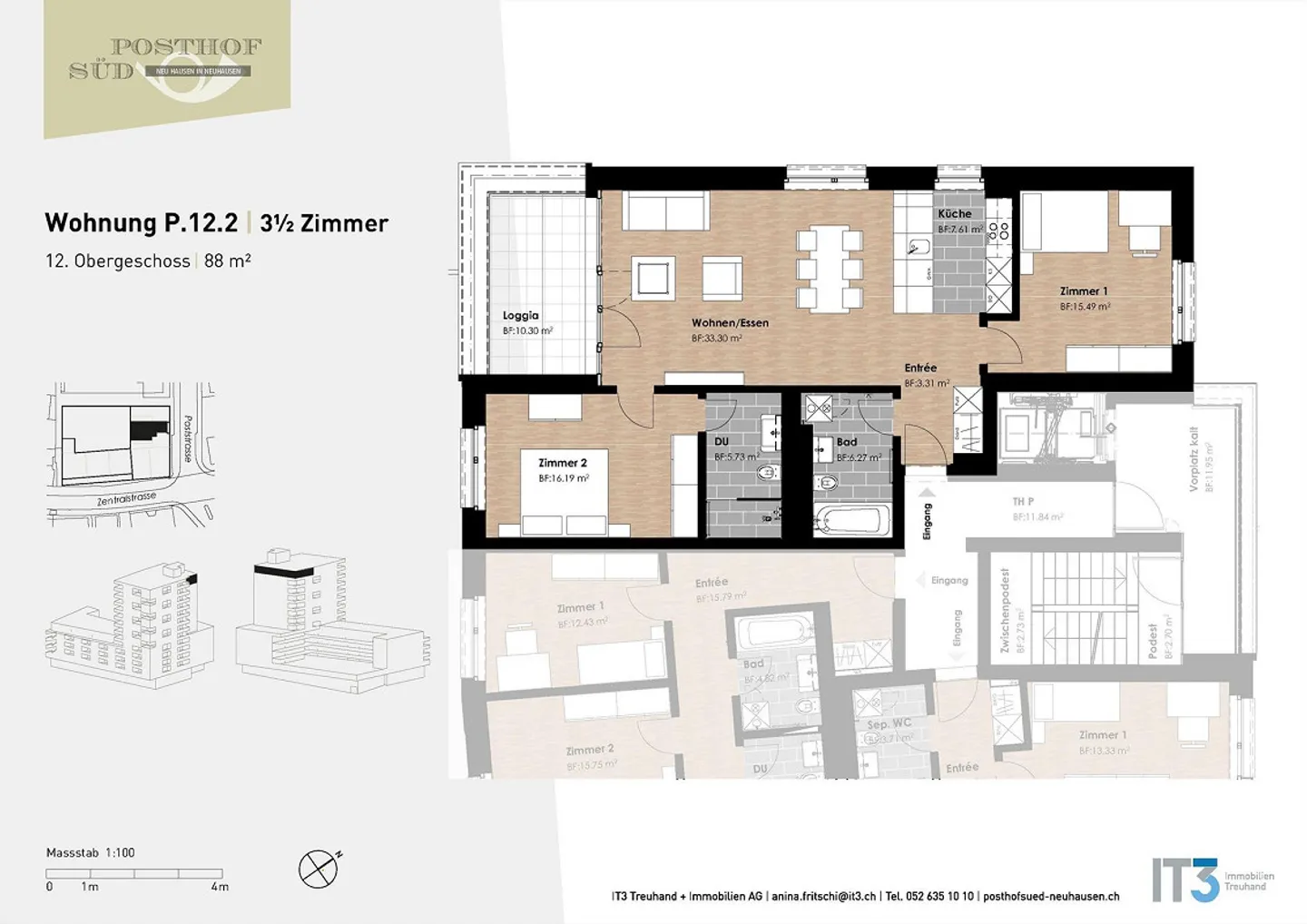 Neu Hausen in Neuhausen - moderne 3.5-Zimmer-Wohnung mit atemberaub... - Photo 9 of 9