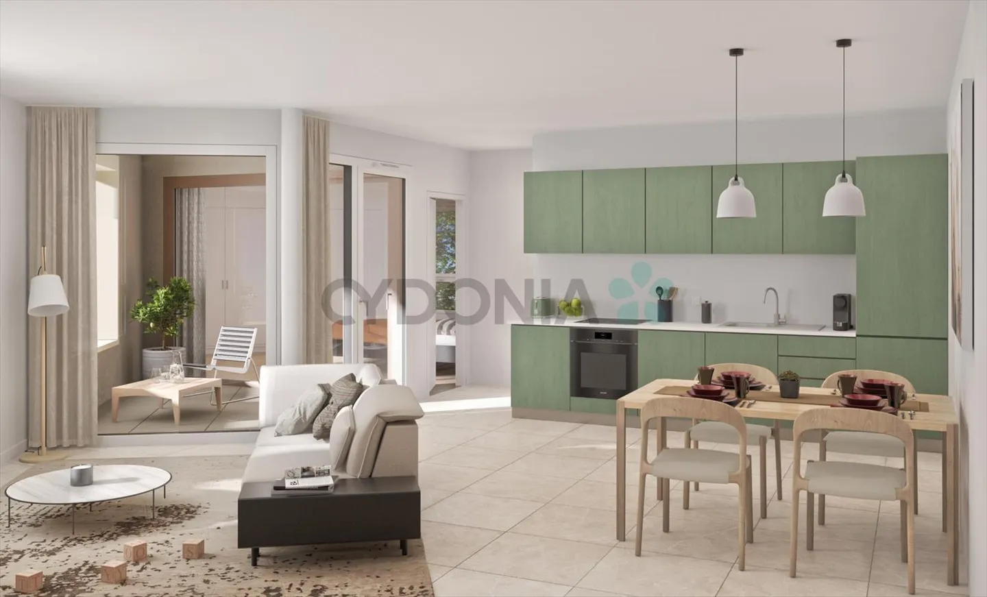 Zu Verkaufen? 5 Zimmer Neubau auf Plan von 115 m² mit Loggia in Chêne-Bourg - Foto 1 von 3