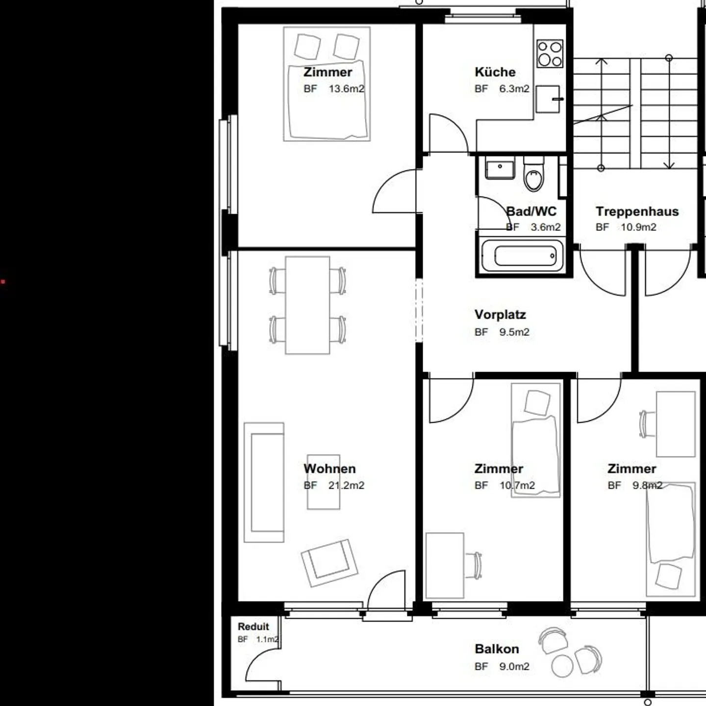 Spacious 4.5-room apartment in Herzogenbuchsee - Photo 8 of 8