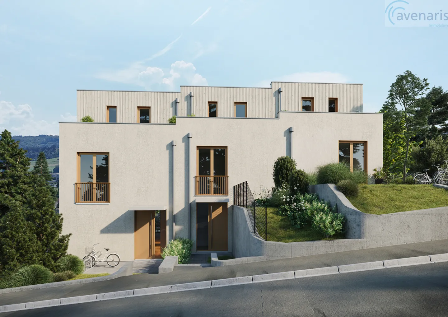 Bienenbergerblick: Nuova costruzione di tre case a schiera premium approvate - Foto 1 di 11