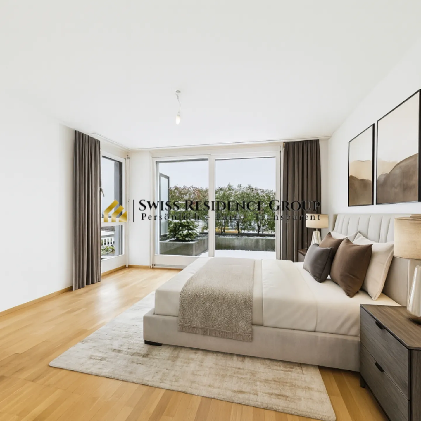 Living with a View: Dreamy 6.5-Room Terrace Apartment with Lake View in Wollerau - Photo 4 of 18