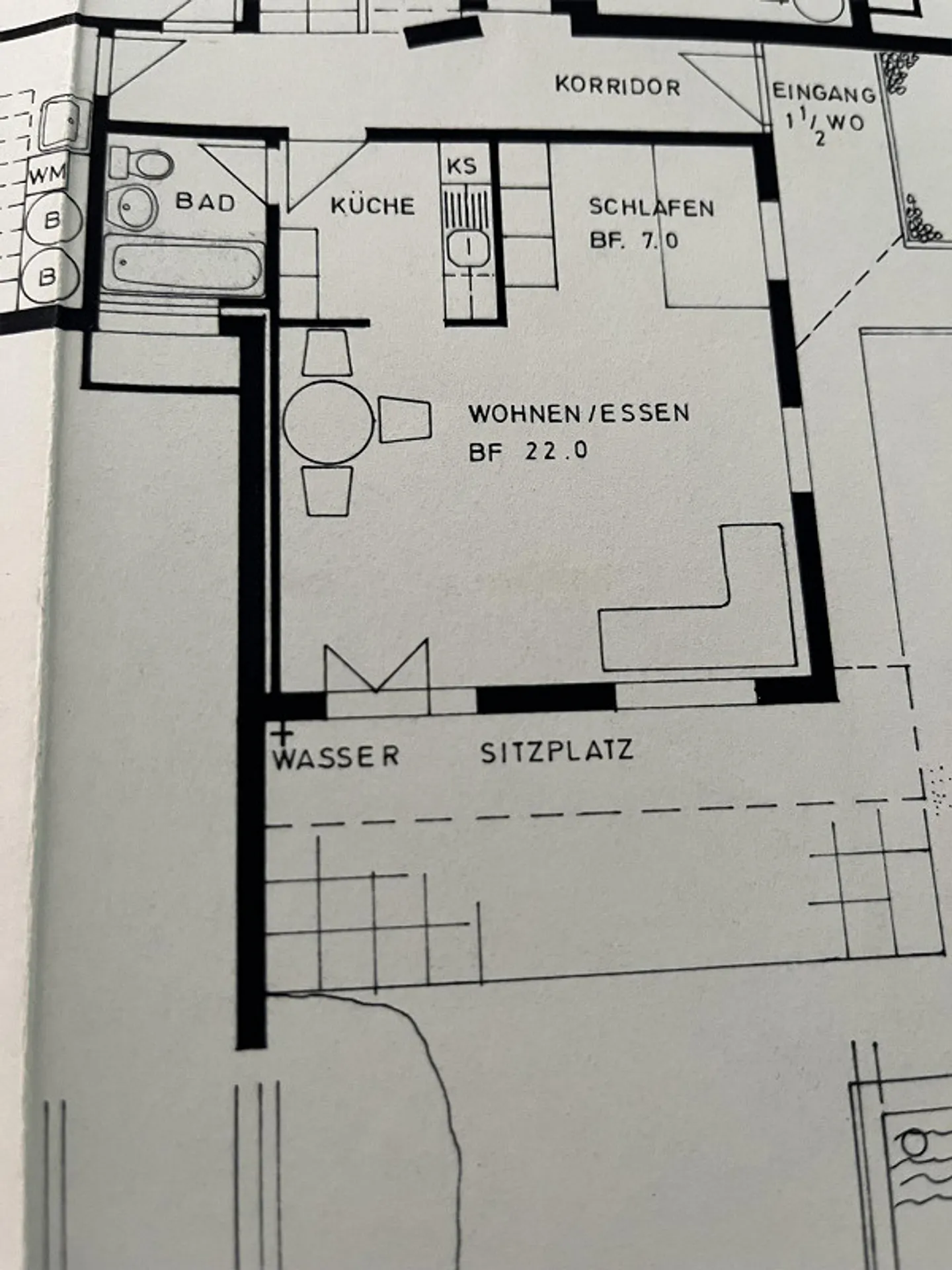 Appartement 1 1/2 pièces avec coin jardin - Photo 1 sur 1