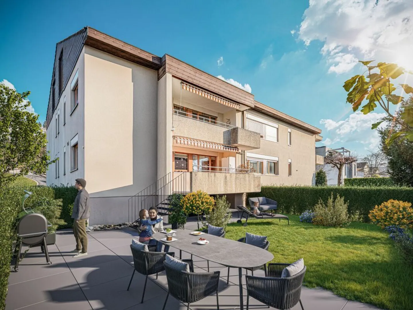 Un appartement de jardin de 4,5 pièces avec avenir - Photo 1 sur 8