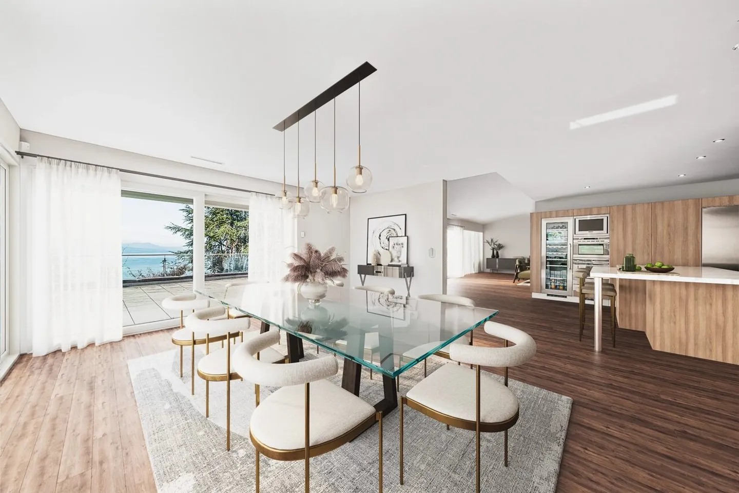 Duplex penthouse with unobstructed view of Lake Geneva - Photo 1 of 9