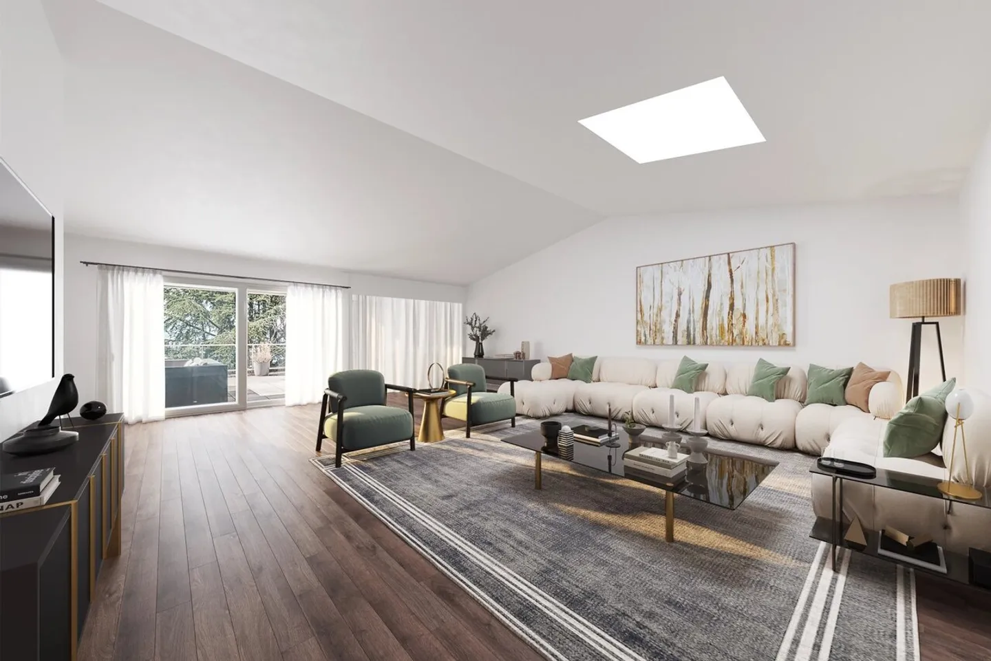 Duplex penthouse with unobstructed view of Lake Geneva - Photo 5 of 9