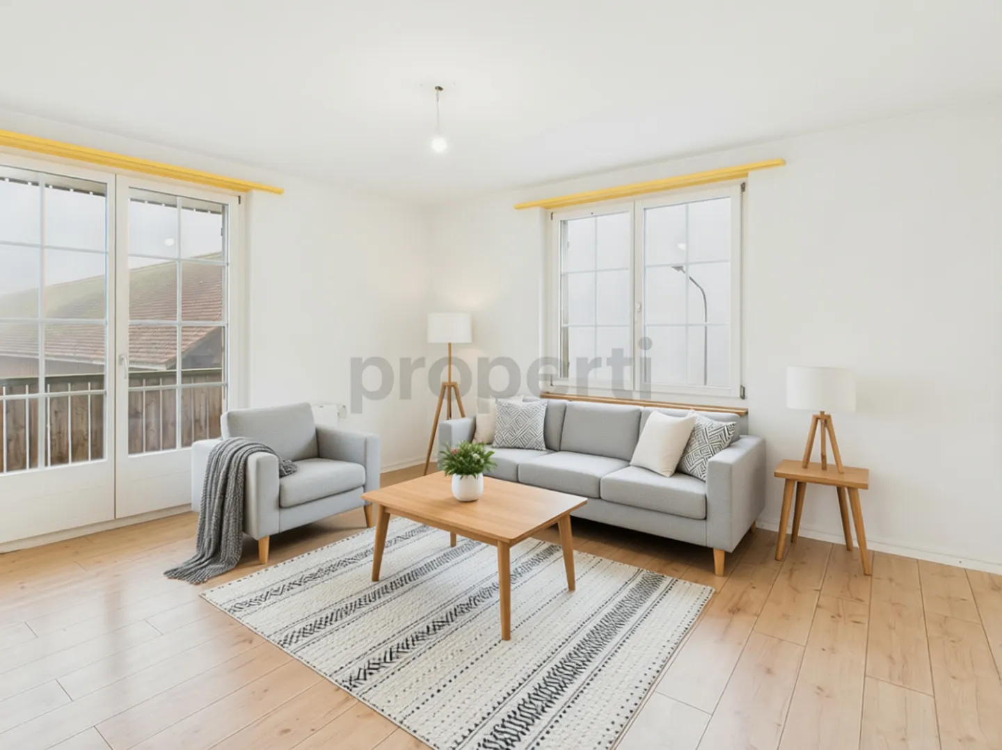 «Charmante 3.5-Zimmer Wohnung mit Balkon in Büren an der Aare» - Foto 1 von 9