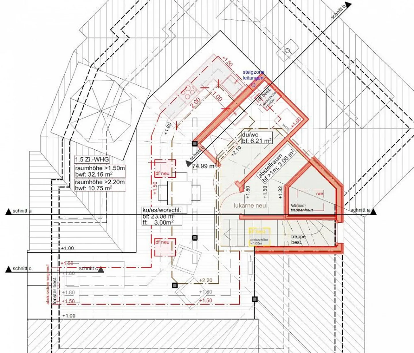Schöne 1,5 Zimmer Dachgeschoss Wohnung - Foto 1 von 1