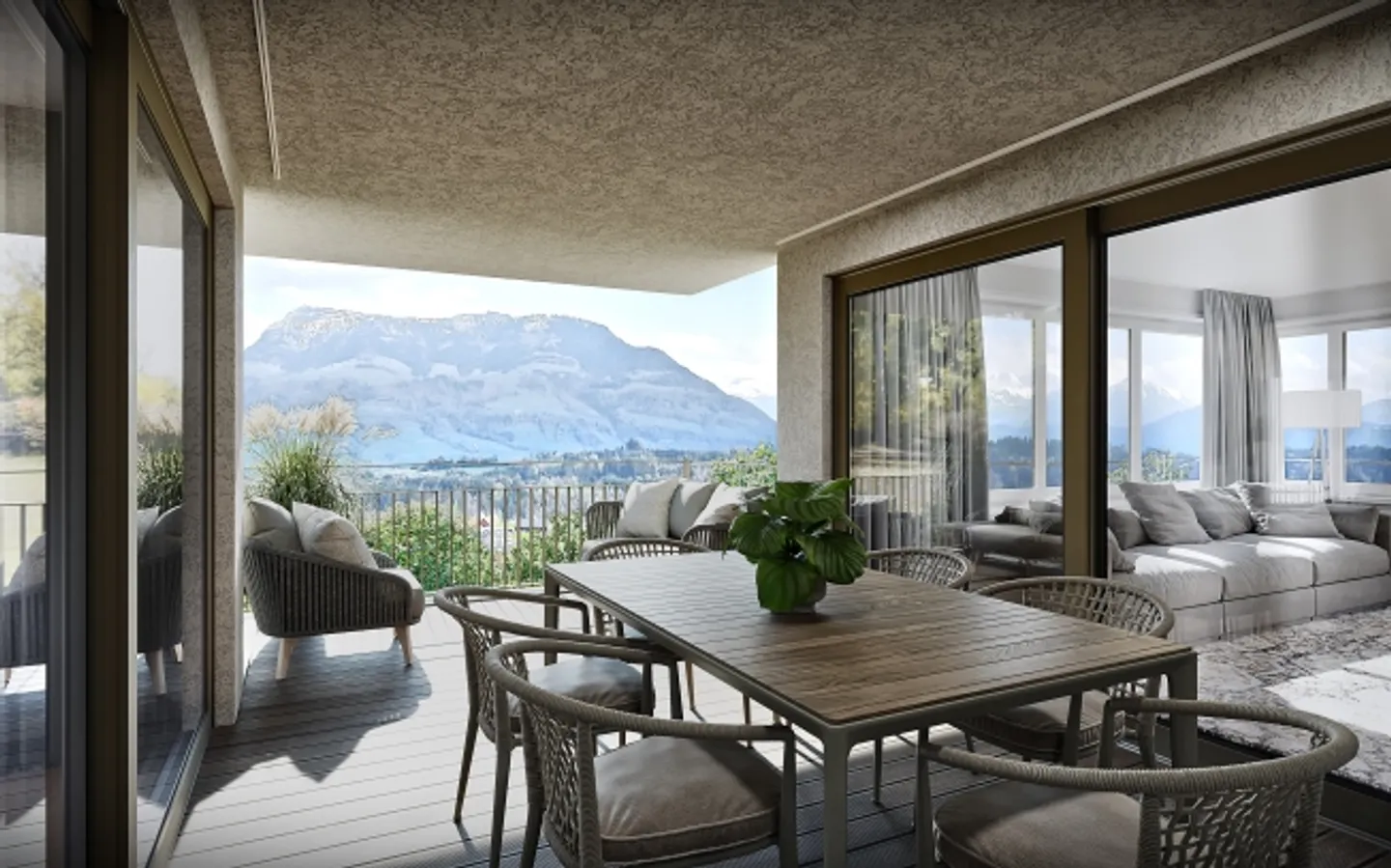 Appartamento attico di lusso con 4,5 stanze e vista mozzafiato sulle Alpi! - Foto 2 di 13