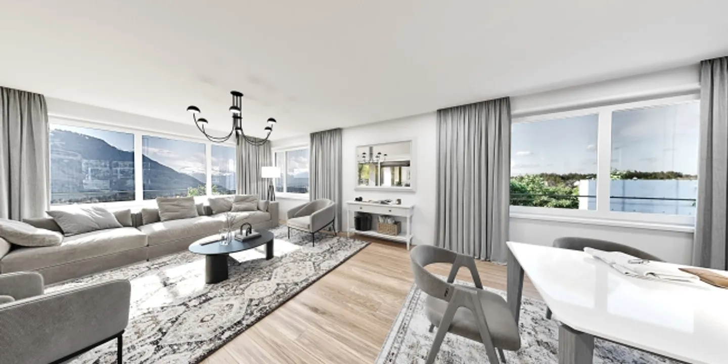 Appartamento attico di lusso con 4,5 stanze e vista mozzafiato sulle Alpi! - Foto 4 di 13