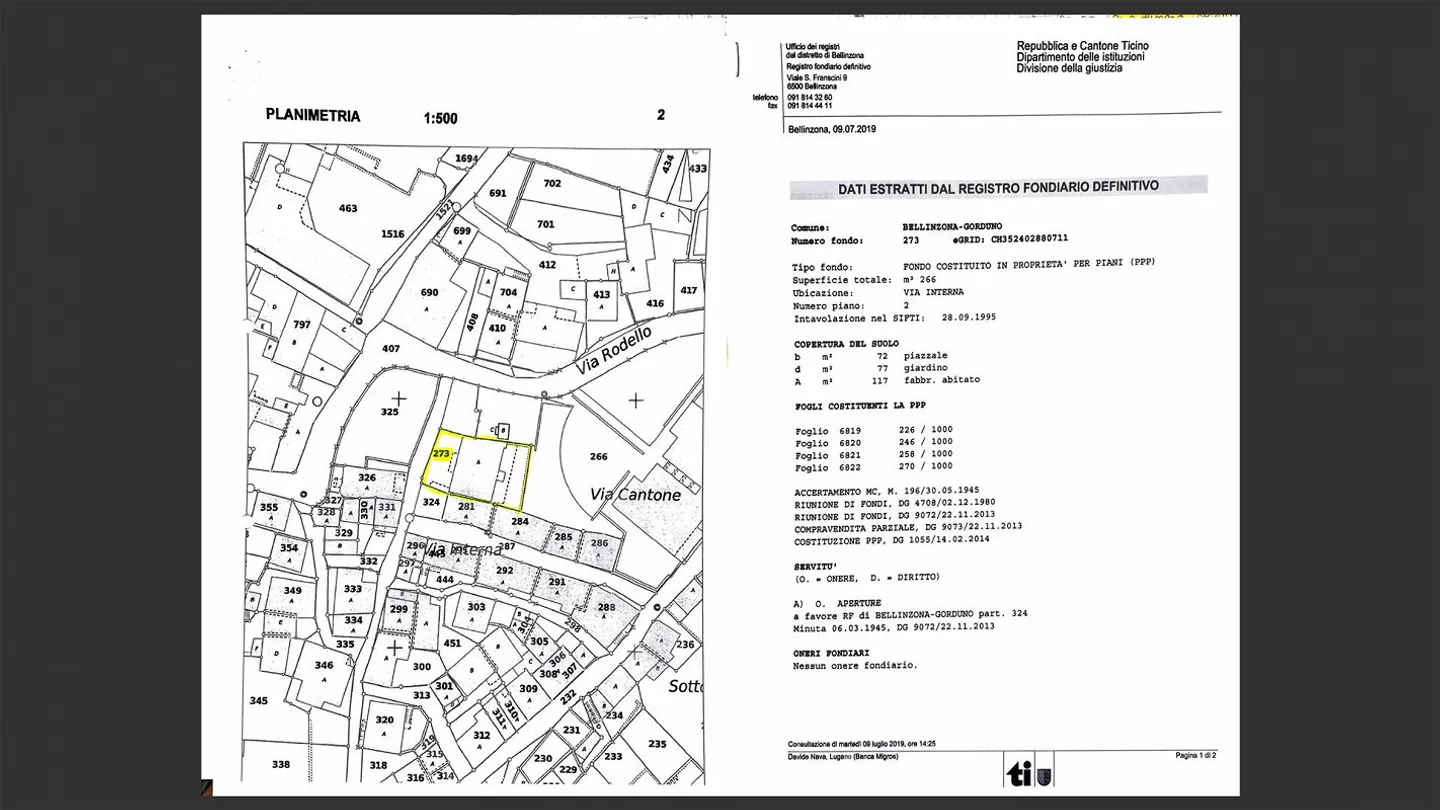 NUOVO PREZZO Palazzina a reddito Gorduno- ID 23781 - Foto 1 di 1