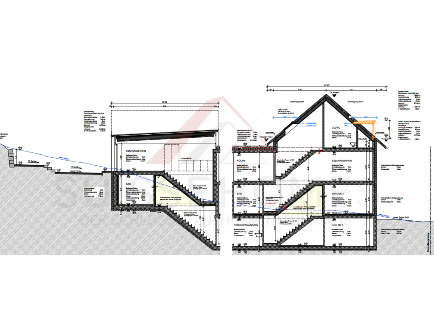 Hausprojekt mit zwei Wohneinheiten in Duggingen - bewilligt, zentral gelegen und bereit für den Baustart - Foto 9 von 10