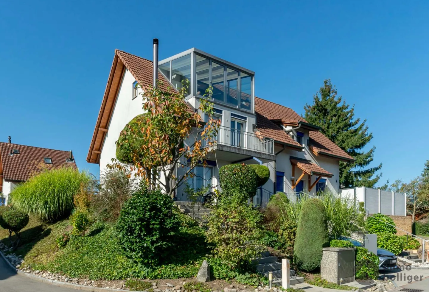 Bureau à domicile avec vue dans le quartier populaire de Hölzli - Photo 1 sur 13