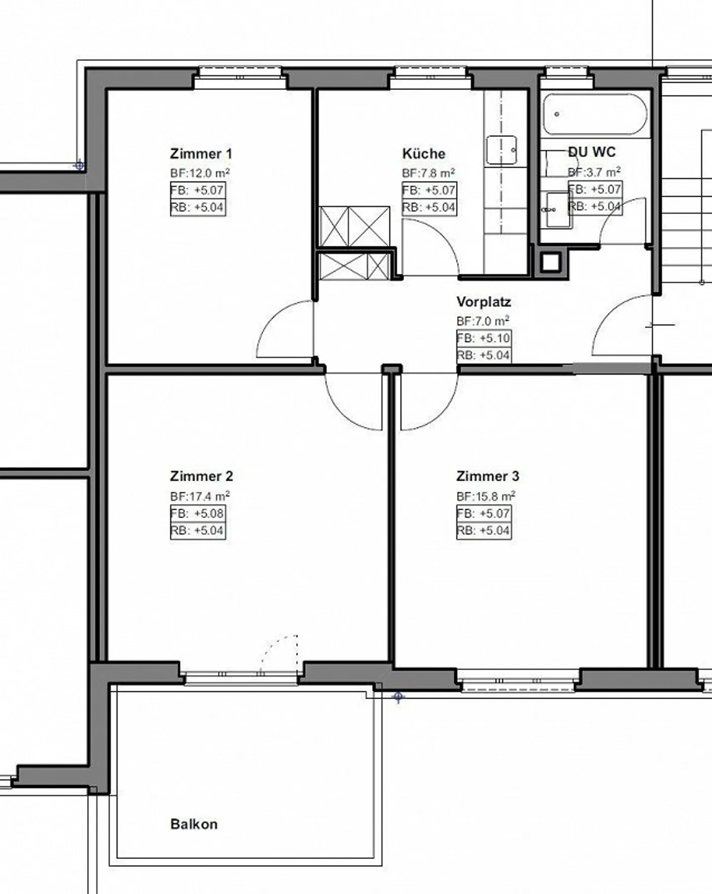 Ampio appartamento di 3.0 locali con grande balcone in posizione tranquilla - Foto 9 di 9