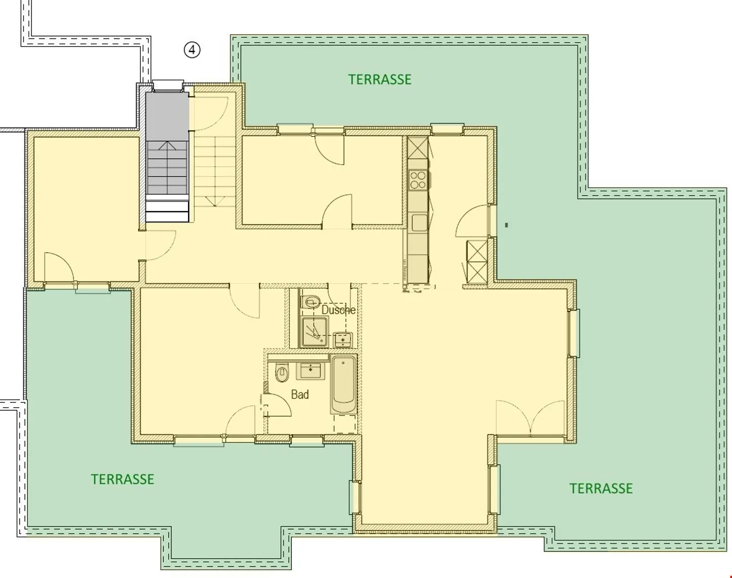 Attico con 2 ampie terrazze sul tetto - Foto 14 di 14
