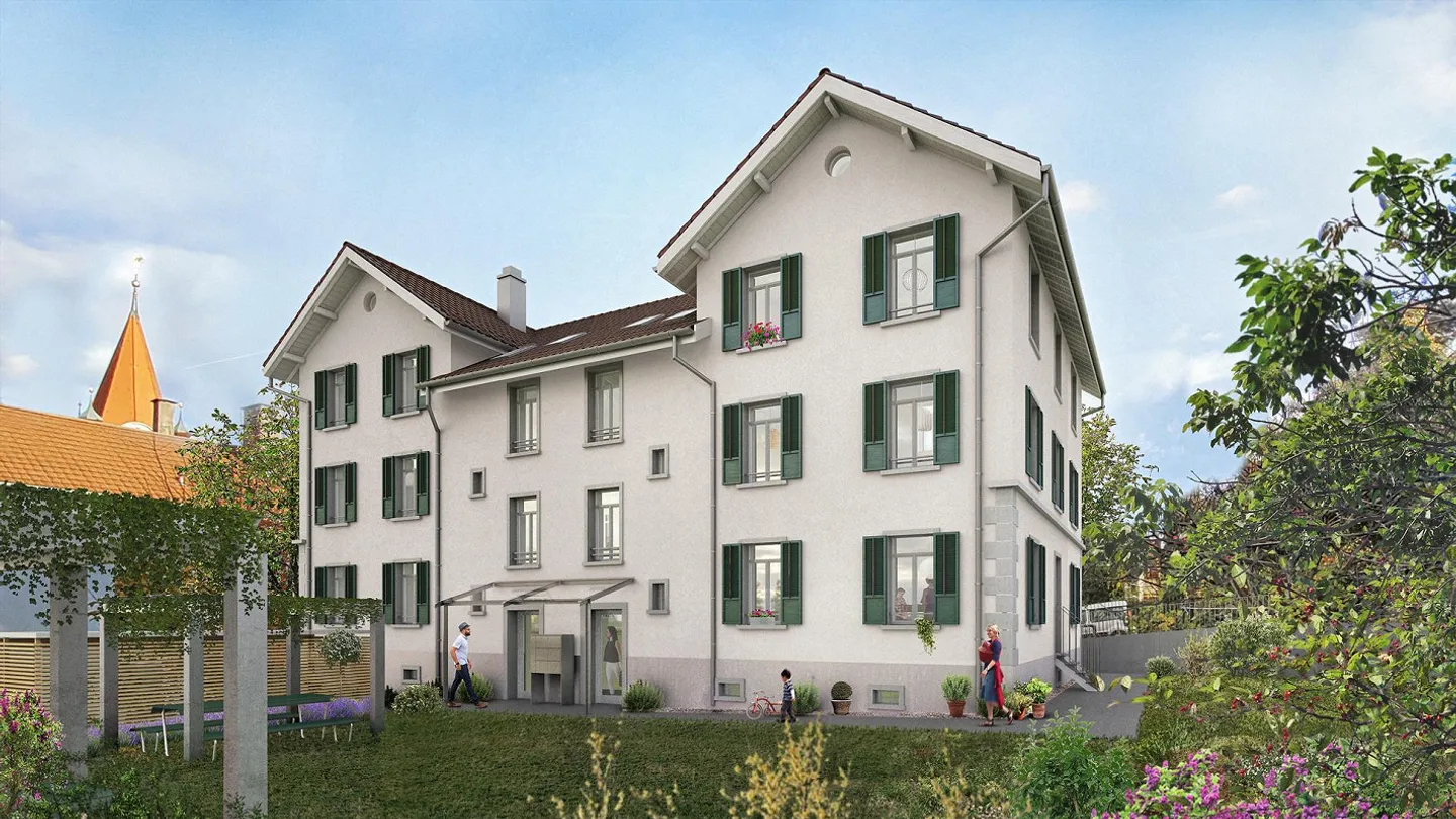 Appartement 5 pièces rénové avec style dans le quartier Feldmühle à Rorschach - Photo 1 sur 11