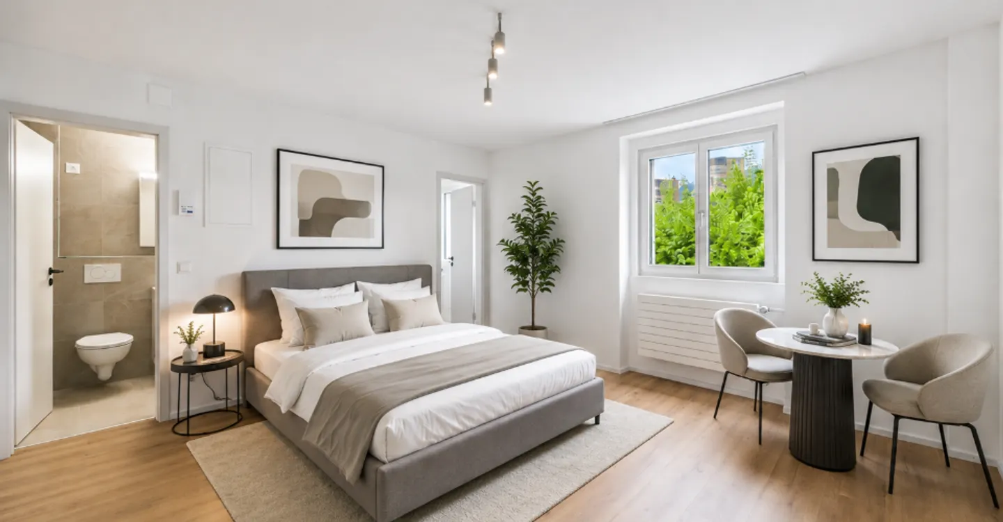 Erstbezug nach Renovation  Moderne 1.5-Zimmer-Wohnung mit Pilatusblick - Foto 1 di 8