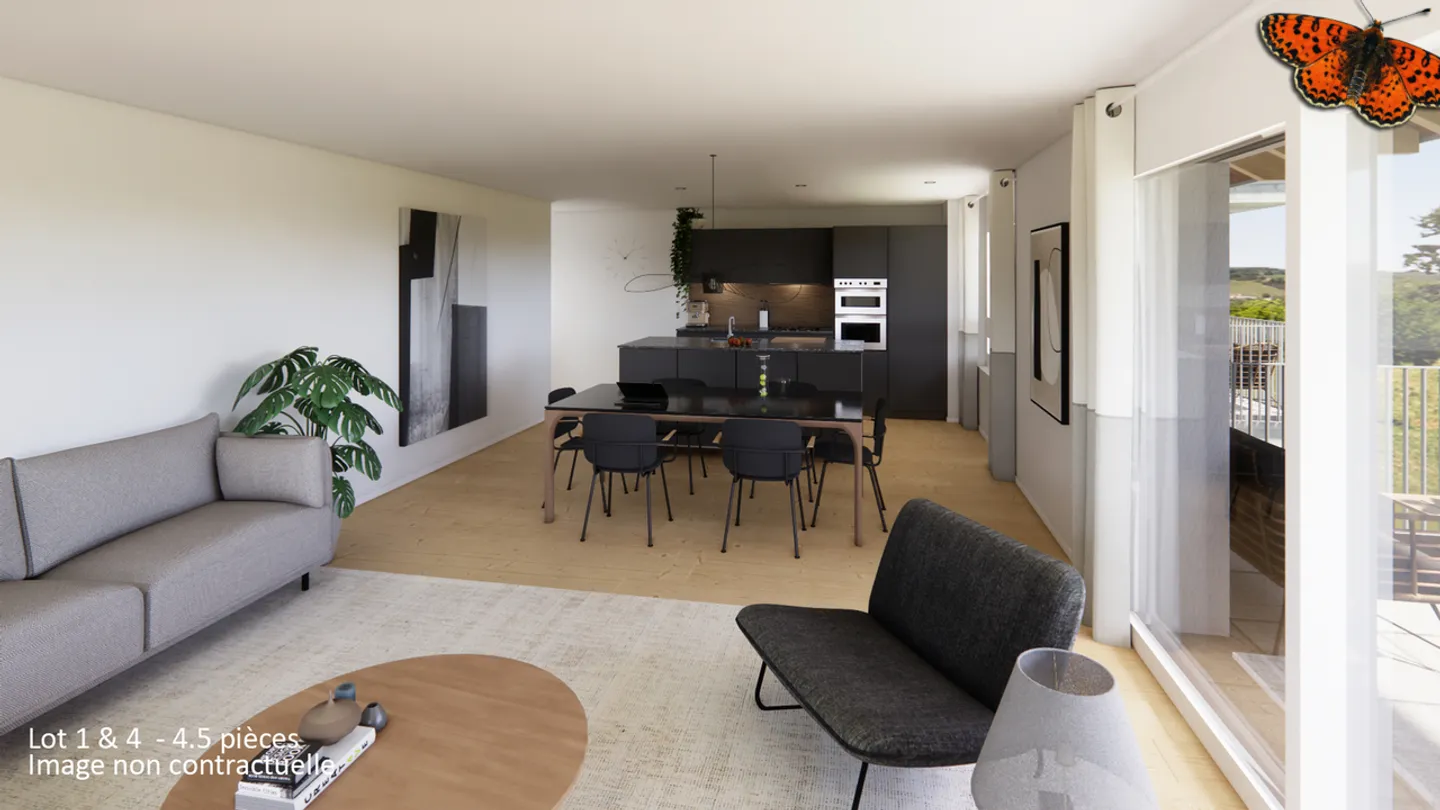 Magnifico appartamento di 4½ locali a Lentigny - Foto 2 di 8