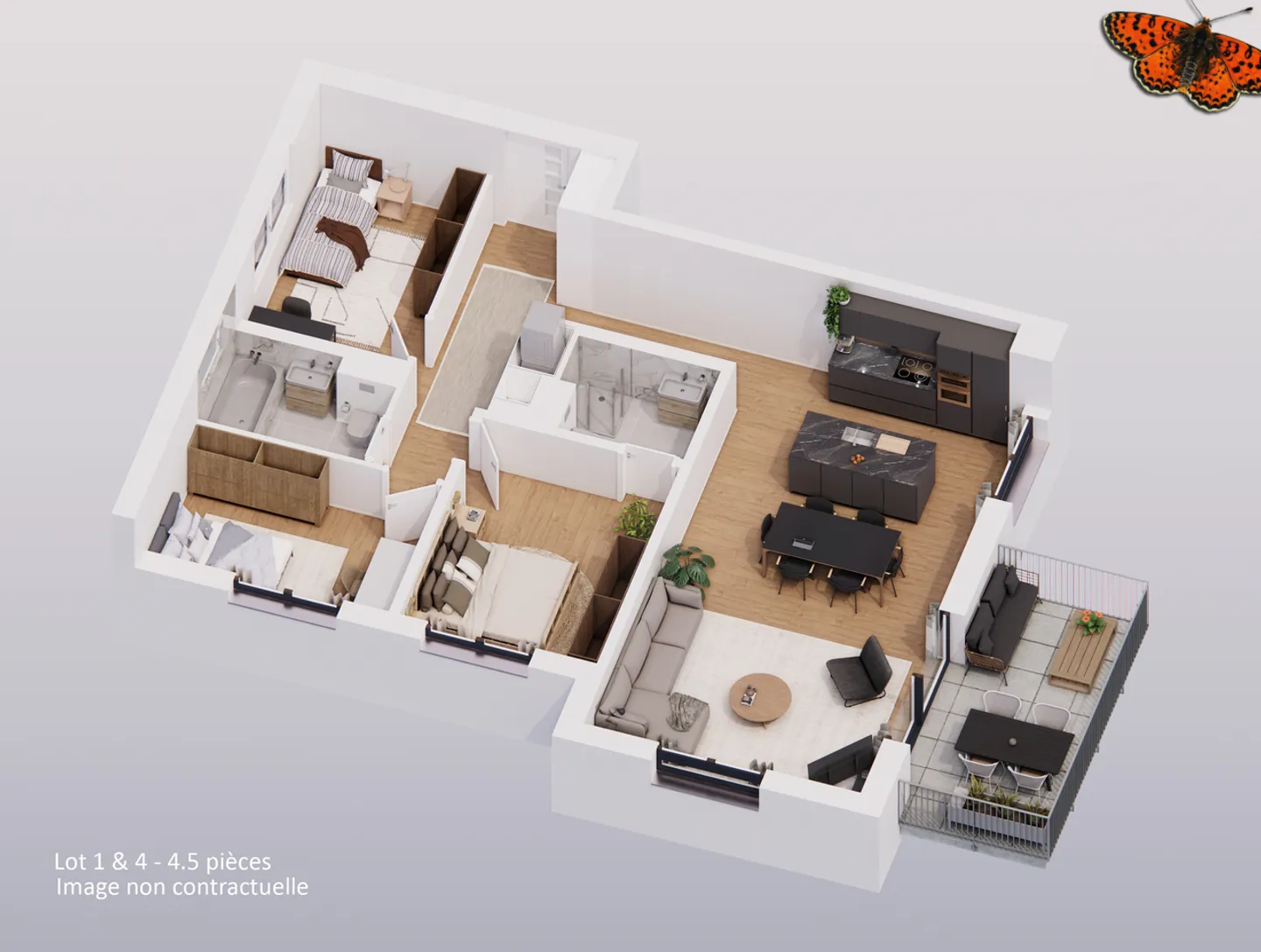 Magnifico appartamento di 4½ locali a Lentigny - Foto 7 di 8